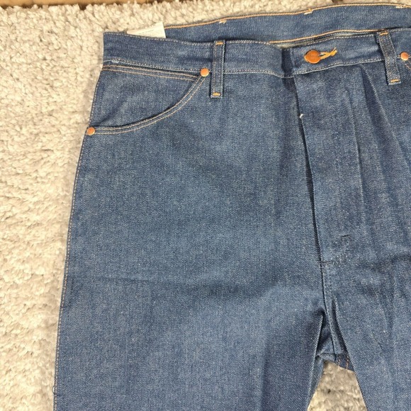 WRANGLER Cowboy Cut Jeans 38X34 Mens Rigid Indigo Bootcut Pro Rodeo Original Fit - Picture 5 of 12